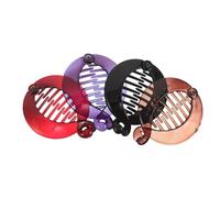 MALUGOGO Lot de 4 peignes à cheveux vintage en forme de banane pour femme, doux pour le cuir chevelu avec maintien sûr, accessoires de cheveux en polycarbonate pour les sorties décontractées et une