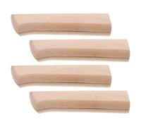 MALUGOGO Manches de Couteau Poignée Sécurisée pour Remplacement Lot de 4 en Bois Installation Facile DIY pour Couteaux à Sashimi et Ustensiles Cuisine Rustiques