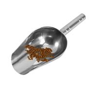 MALUGOGO Pelle à Nourriture pour Animaux Poignée Ergonomique en Acier Inoxydable Argenté, Capacité 250g Finition Soignée, pour Chien et Farine Plusieurs Styles Plusieurs Styles