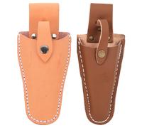 MALUGOGO Pochette à Outils en Cuir de Vachette pour Sécateurs et Couteaux de Jardin, Lot de 2 Pièces, Style Vintage Élégant, Protection Robuste pour Jardinage en Extérieur