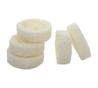 MALUGOGO Porte-savonnette Forte Absorption D'eau 5pcs et Forme Simple en Luffa Naturel et Fabrication de Savonnette pour Décoration Créative de Salle de Bain