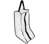 MALUGOGO Sac de rangement pour bottes en PVC portable avec fermeture éclair Grande taille 28 x 20 x 48 cm Organiseur de chaussures réutilisable Garde l'espace dans la valise en ordre pour les voyages