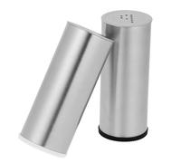 MALUGOGO Salières et Poivrières Design Simple et Délicat Dosage Précis Set de 2 en Acier Inoxydable Distributeur D'épices Polyvalent Couleur Aléatoire Cuisine Maison