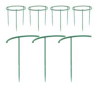 MALUGOGO Tuteur Décoratif pour Petites Plantes en Pot Support Solide et Élégant 15 Pièces en Plastique pour Plantes Vert pour Jardinage à Domicile