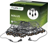MALUS Outdoor Garten Girlande Lichterkette 20m 40x E27 Lumiled