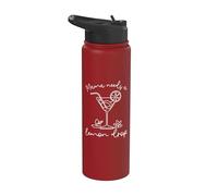 Mama Needs A Lemon Drop - Cocktail amusant pour maman stressée Stainless Steel Insulated Water Bottle