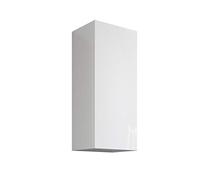 Mama Store Armoire Murale réversible en Bois avec système d'ouverture Push and Pull, d'ingénierie, Blanc Brillant, Cm