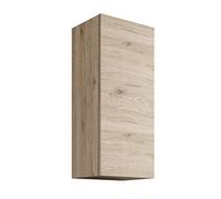 Mama Store Armoire Murale réversible en Bois avec système d'ouverture Push and Pull, d'ingénierie, Chêne Naturel, Cm