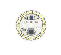 MAMA'S PEARL Lot de 2 puces LED for ampoule 3 W 5 W 7 W 9 W 12 W SMD 2835, perles lumineuses rondes AC 220 V, puce d'ampoule, projecteur d'éclairage 90 lumens/W(12W,220V_COLD WHITE)