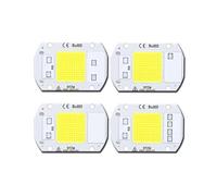 MAMA'S PEARL Lot de 4 ampoules LED COB Chip 50 W 30 W 20 W 10 W Perles 220-240 V Pas besoin de pilote for projecteur intérieur extérieur Rétroéclairage Module LED CoolWhite(WarmWhite 3000K,50w 220V 60