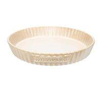 MamboCat Bakery Moule à quiche en grès avec bord ondulé Ø 26 cm | Faïence pour quiche, tarte, gâteau et tarte, glaçage crème, bord ondulé nervuré, pour la cuisson et le service