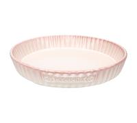 MamboCat Bakery Moule à quiche en grès rose Ø 26 cm avec bord ondulé | Faïence, quiche, tarte, gâteau et tarte, moule à pâtisserie rond, bord ondulé nervuré et glaçage rose, pâtisserie, service