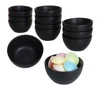 MamboCat London Lampart Nero Kattegat Lot de 12 bols à collation et à sauce I Diamètre 10 cm I 150 ml I 12 personnes I Noir mat I Bol à compote et à dessert Mini bol I pour antipasti & autres I