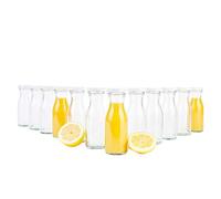 MamboCat Lot de 12 bouteilles de jus avec couvercle Twist-Off TO43 Blanc 150 ml