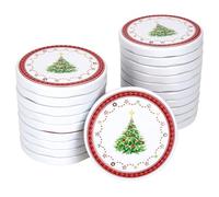MamboCat Lot de 20 couvercles à visser pour bocaux en verre - Motif rêve de Noël - TO 82