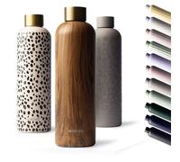 MAMEIDO Bouteille isotherme inox 1 l (Oak Wood Gold)