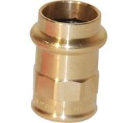 Mamelon bronze femelle cuivre Ø 35 taraudé femelle Ø 33/42 VIEGA