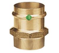 Mamelon bronze femelle cuivre - diamètre 12 fileté mâle 15/21 VIEGA