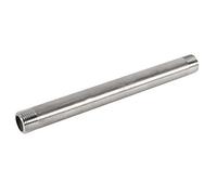 Mamelon de Tuyau, Adaptateur de Tuyau 1pc 200mm 1/4 "1/2" 3/4 "1" Fileté Tubes Ronds Connecteur de Tuyau BSP-BSP Fabriqué en Acier Inoxydable 304(1/2'')