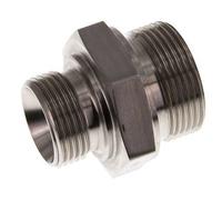 Mamelon double en acier inoxydable G 1 1/4'' x G 1'' 315 Bar - Hydraulique