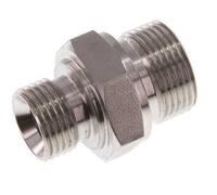 Mamelon double en acier inoxydable G 3/4'' x G 1/2'' 400 Bar - Hydraulique