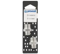 Mamelon double filetage mâme conique A2 1/4''-3/8'' lot de 2 Prevost