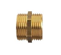 Mamelon double mâle 5/10 laiton - - D04000B