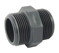 Vanne à sphère double union PVC - pression F/F - à visser - 26x34mm CODITAL