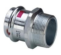 Mamelon électrozingué femelle diamètre 22 à sertir fileté mâle 15/21 VIEGA
