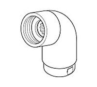 mamelon enfichable Dornbracht 04240418900-10 cpl. 2000 /2x20, degrés blanc mat