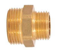 Mamelon laiton réduit mâle mâle à visser Ø 5/4" x 1" - à l'unité | Permet d'adapter deux diamètres de raccordement pour les installations de plomberie, les circuits d'eau et le chauffage.