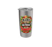 Mamie Jardinière Tomates Potager Humour Cadeau Grand-Mère Gobelet isotherme en acier inoxydable double paroi