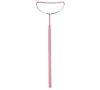 MAMJENNI Miroir d'extension de Cils pour Usage Professionnel, lentille en Verre avec revêtement Anti-buée, poignée Amovible, poignée antidérapante, matériaux de qualité (Rose)
