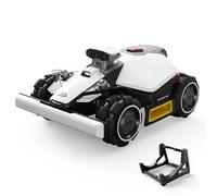 MAMMOTION LUBA Mini 2 AWD 1000 Robot Tondeuse avec Support de Nettoyage | AI Vision à Tri-Caméra & Positionnement NetRTK, Auto Cartographie, DropMow, Pentes 80 %, Hauteur de Coupe 20-65mm