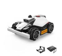 MAMMOTION LUBA Mini 2 AWD 1500 Robot Tondeuse sans Fil avec Mini Garage + Support de Nettoyage - Expédiés Séparément, 360° LiDAR & Double Caméra IA, Disque de Bordure, Hauteur Auto, Pente 80%, DropMow
