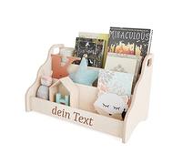 MAMOI® Bibliothèque Enfant personnalisée avec prénom - Étagère Enfant, Organiseur de Livres pour Chambre d’Enfant, présentoir à Livres sur Pied, Rangement Livres