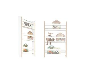 MAMOI® Bibliothèque pour Enfants en Panneau à Base de Bois - Caisse à Livres, bibliothèque pour Chambre d’Enfant, Banc à Livres, étagère Murale, Meuble Montessori, étagère pour d’Enfants.