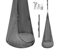 MAMOI® Fauteuil suspendu pour enfants en velours – cocon suspendu & grotte Cocoon pour enfants, sac suspendu avec coussin et crochet,balançoire enfant