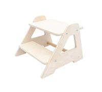 MAMOI® Le Tabouret pour Enfants à Deux Niveaux en Bois Nature | Le marchepied Moderne pour Enfants | Le Tabouret pour Enfants sûr et Universel, 2 Niveaux | 100% ECO | Fabriqué en UE