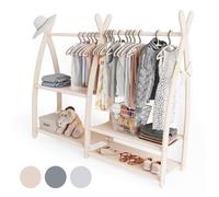 MAMOI® Porte-manteau pour chambre d'enfant | porte-manteau pour enfant 95x106x32cm / 53x95x32cm | porte-manteau pour enfant | porte-manteau