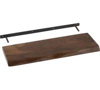 Manahee Design | Étagère murale Gerard en bois d'acacia brun | 70 x 28 x 4,5 cm
