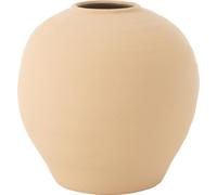 Manahee Design | Vase Cassia Rond | Céramique Beige | 38 cm x 37 cm x 37 cm