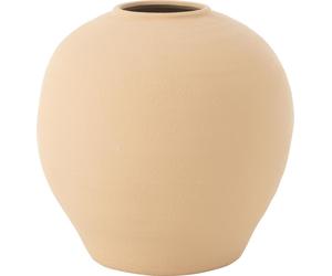 Manahee Design | Vase Cassia Rond | Céramique Beige | 38 cm x 37 cm x 37 cm