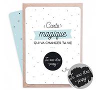 Manahia Carte à gratter Papy | Futurs Grands-parents - Tu vas être papy | Carte à gratter Annonce Naissance - Futur papy - Future mamie - Annonce grossesse grand-père