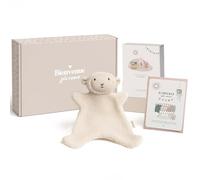 Manahia - Coffret naissance bébé - Petit doudou mouton tout doux + 20 cartes étapes + 1 carte Bienvenue joli coeur - box souvenir - Cadeau naissance nouveau né