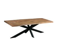MANAUS-Table repas 6/8 personnes 180 cm, chants bruts de sciage
