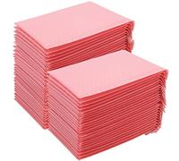 MANCHAP Lot de 50 enveloppes à bulles autocollantes en polyéthylène, rose enveloppes à bulles d'air, pochette bulle pour envoi postal, emballage cadeau - 18 x 23 cm