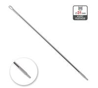 Manche aluminium 1m30 blanc