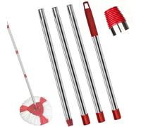 Manche de Rechange Compatible avec Balai Vileda, Ajustable en 4 Sections, Accessoire Télescopique pour Le Nettoyage des Sols