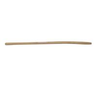 Manche en bois dur poncé adaptable pour fourche à fumier, cintré, Ø38mm x 1,35m, à douille